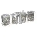 [3560239506768] Bougies de Noël Argentées (Lot de 4).webp