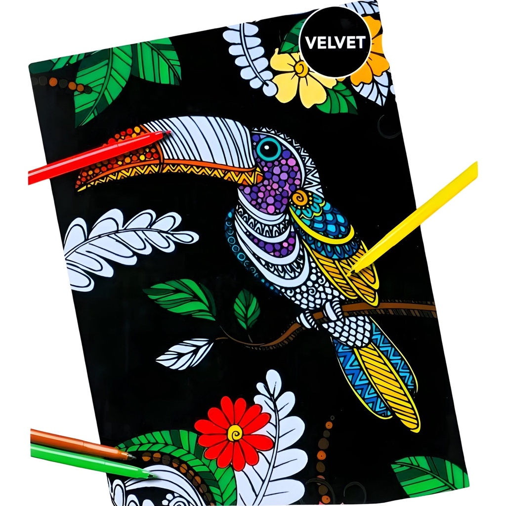 Affiches à colorier en velours 