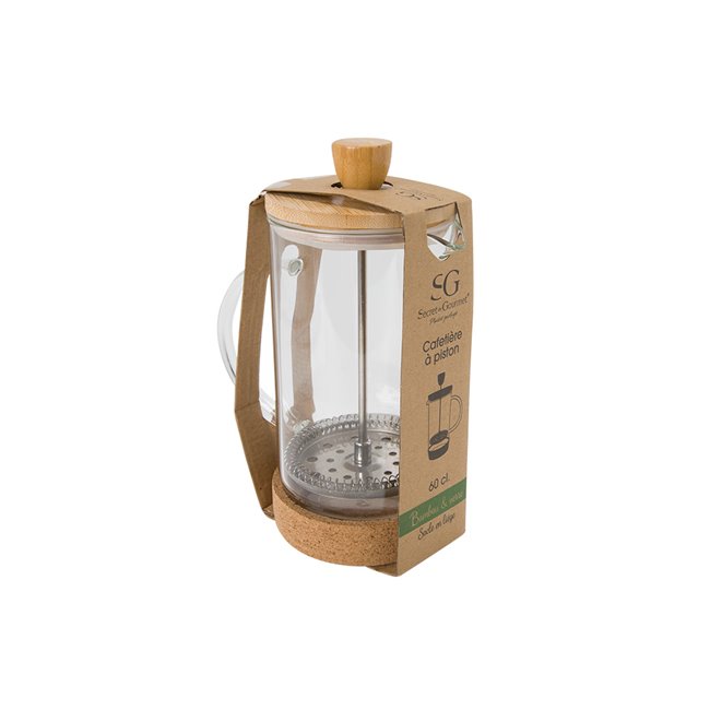 CAFETIERE VERRE BAMBOU 60CL