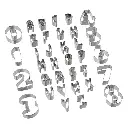 FIVE - Lot de 30 emporte-pièces chiffres/lettres