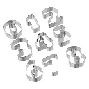 FIVE - Lot de 30 emporte-pièces chiffres/lettres