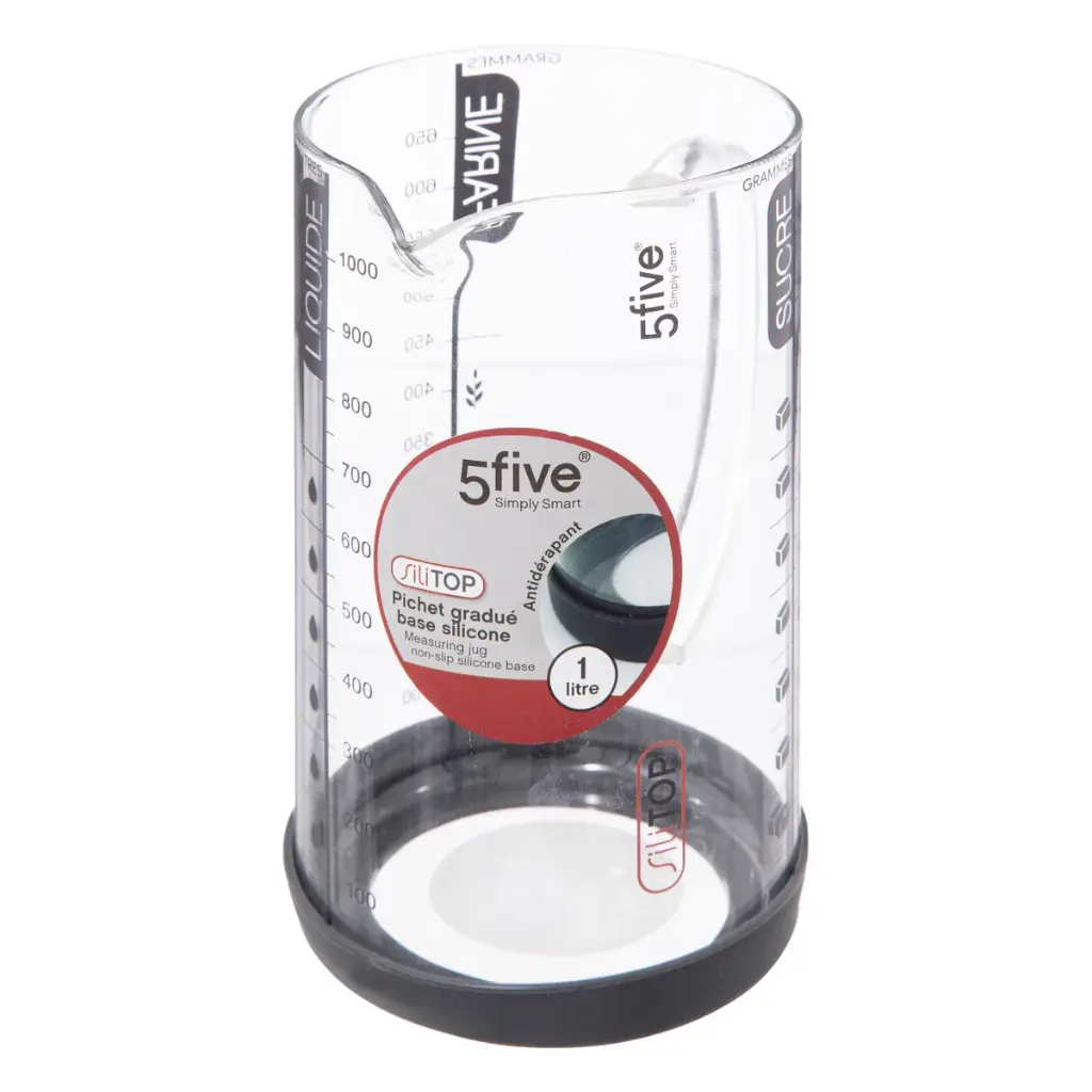 FIVE - Verre Doseur Gradué "Sili-top" 1L 