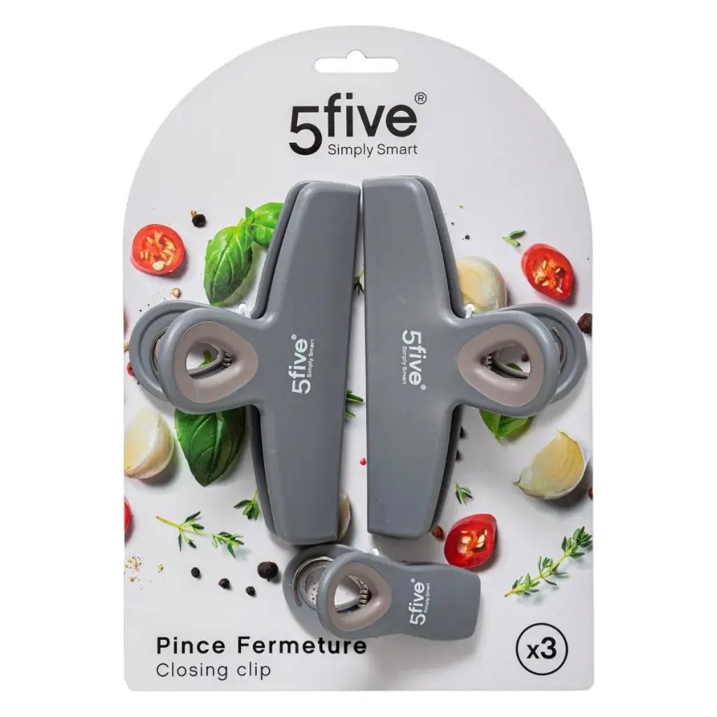 FIVE - Set de 3 pinces en métal