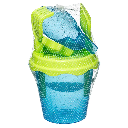 Intex - Seau pailleté garni 17cm