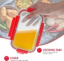 Alpina - Boîte de conservation en verre borosilicate 390ml