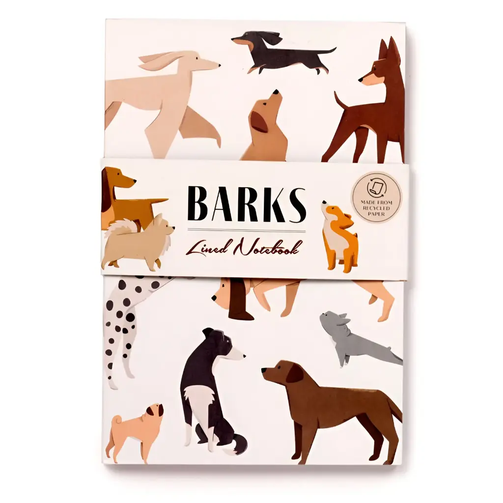 Carnet de note A5 - Motif Chiens "Barks"