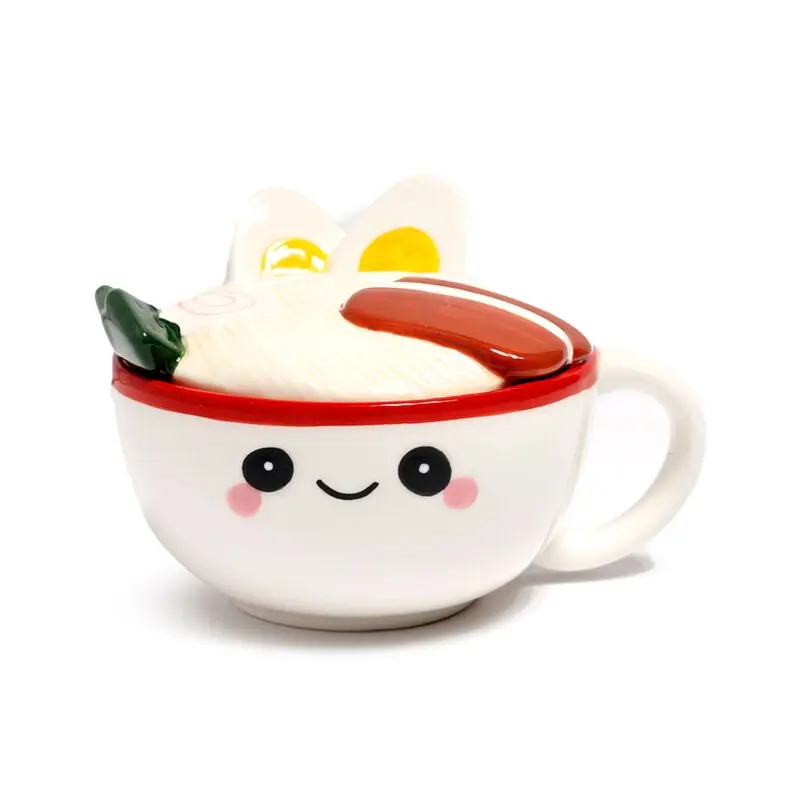 Mug en Céramique avec Couvercle (Nori le Ramen)