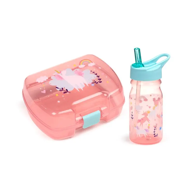 Kit Boîte à Déjeuner & Gourde (Licorne)