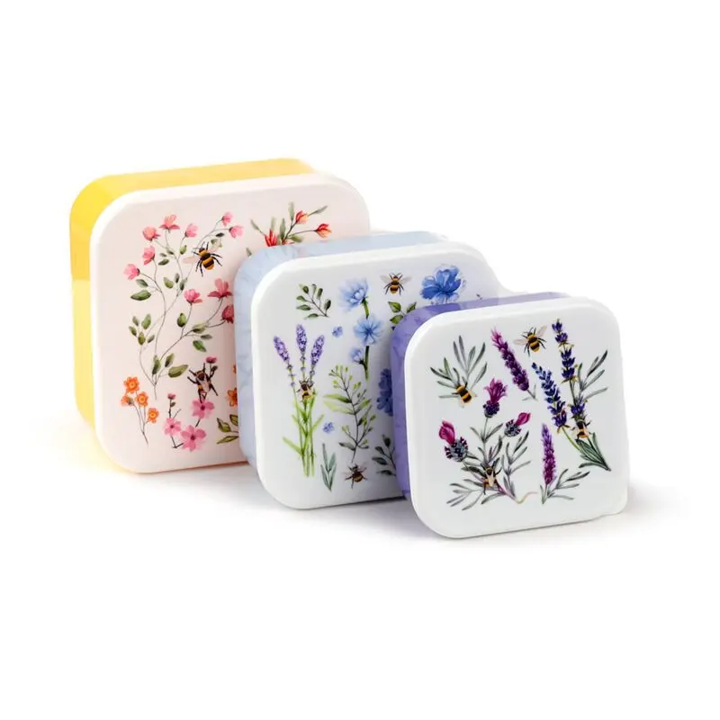 Lot de 3 Boîtes à Lunch (Douce Prairie)