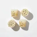 Bougies de Noël Dorées (Lot de 4)