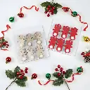 Clips en Bois motif Rennes (6 pcs)