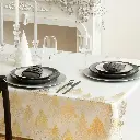 Nappe de Noël Sapin Dorés (140x240cm)