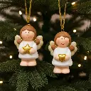 Petit Ange de Noël en Céramique