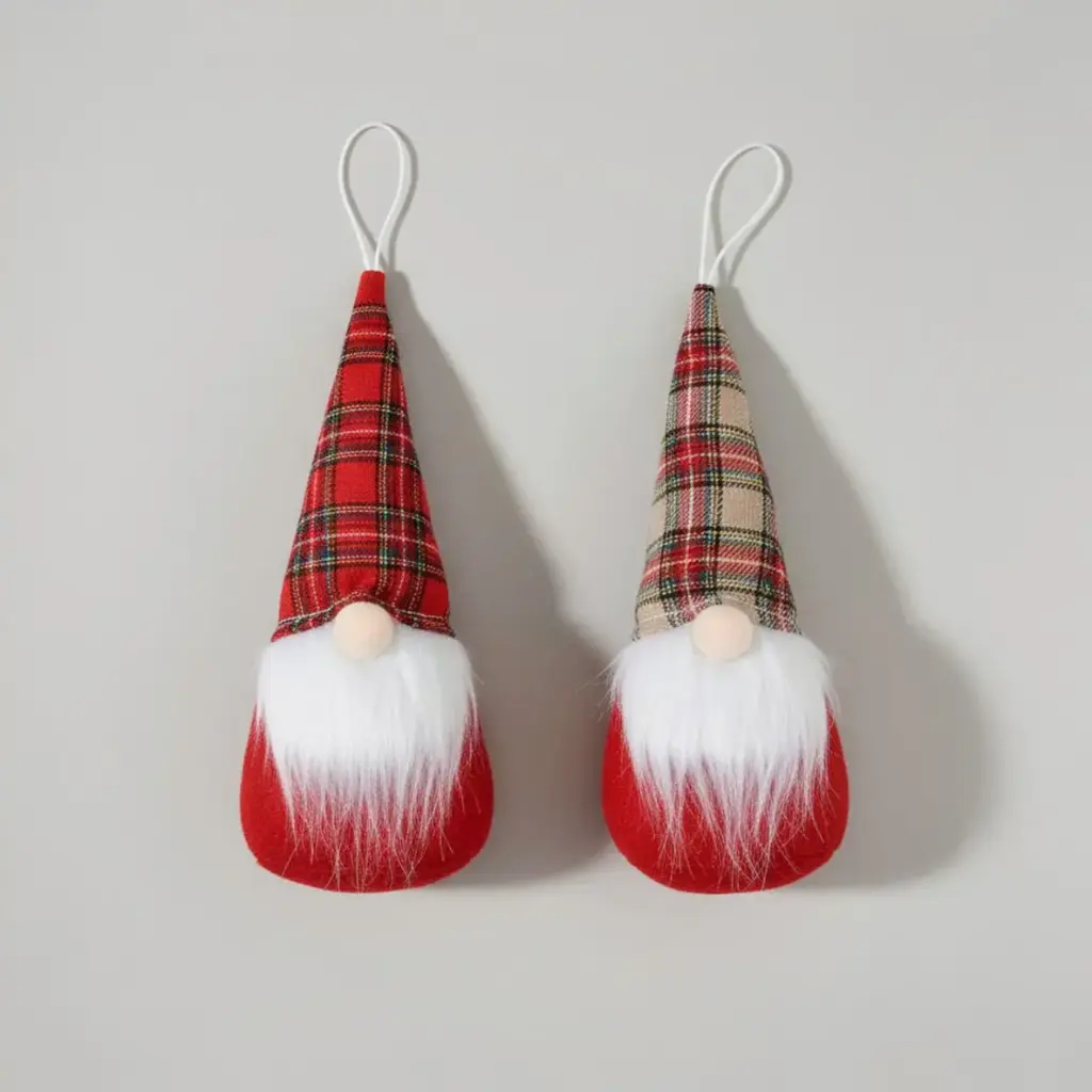 [4326470553874] Lutin de Noël a suspendre (18 cm)