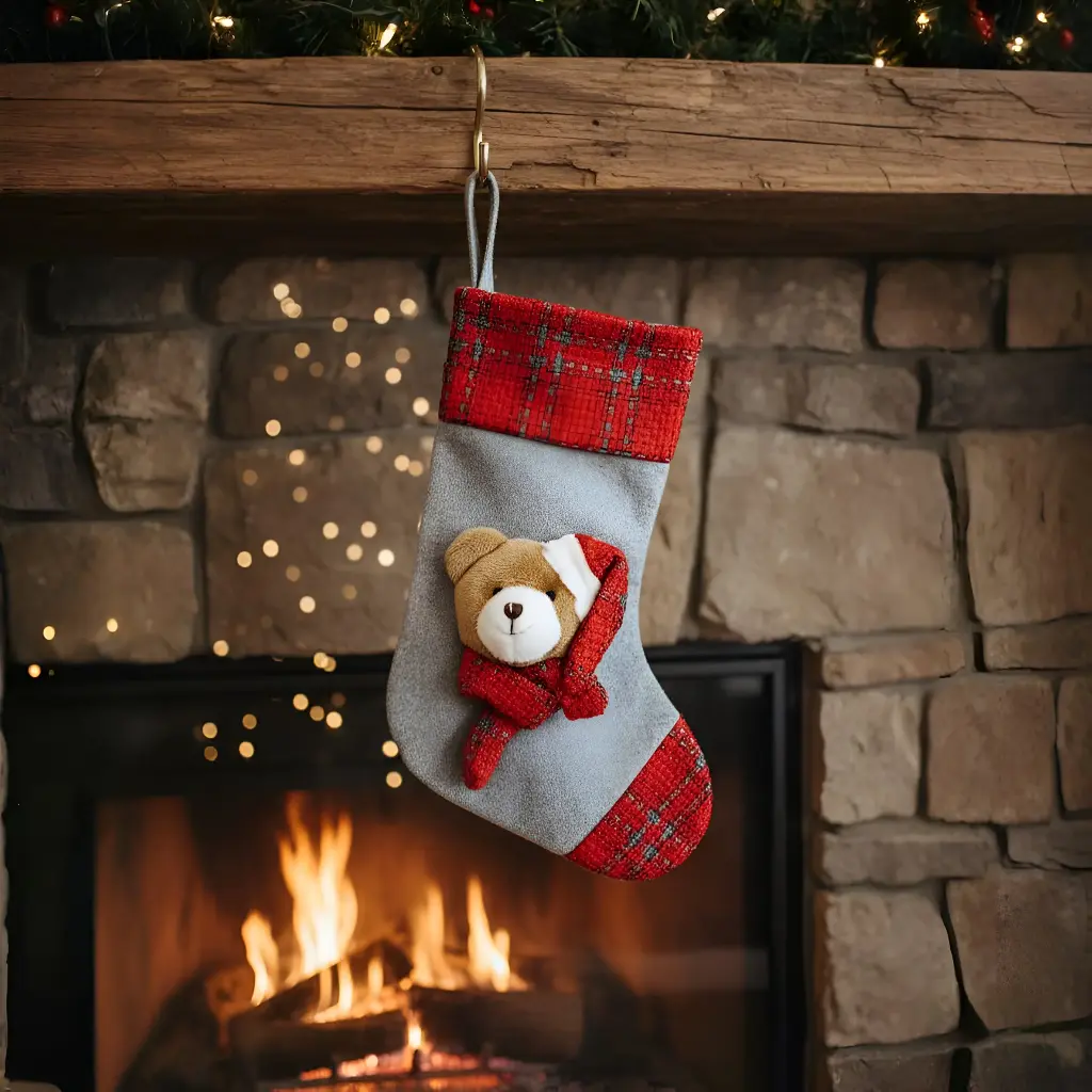 [4326470196927] Chaussette de Noël avec Peluche