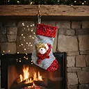 Chaussette de Noël avec Peluche