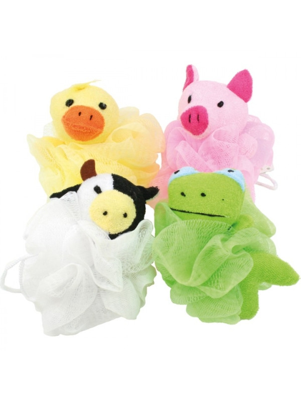 Éponge de bain décors animaux 