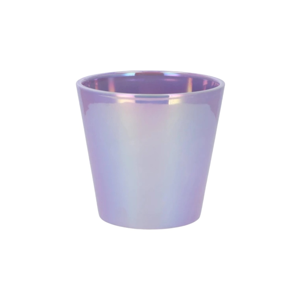 Cache-pot nacré Lilas 15 cm
