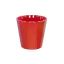 Cache-pot nacré rouge 17 cm