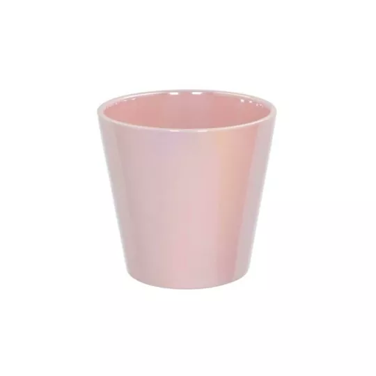 Cache-pot nacré rose 17 cm