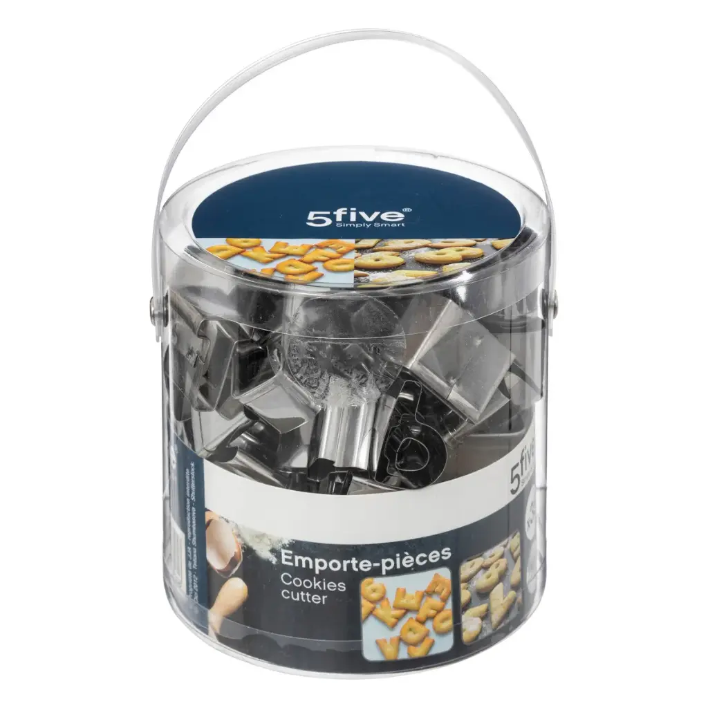 [3560232767258] 5five ∙ Lot de 30 emporte-pièces chiffres et lettres