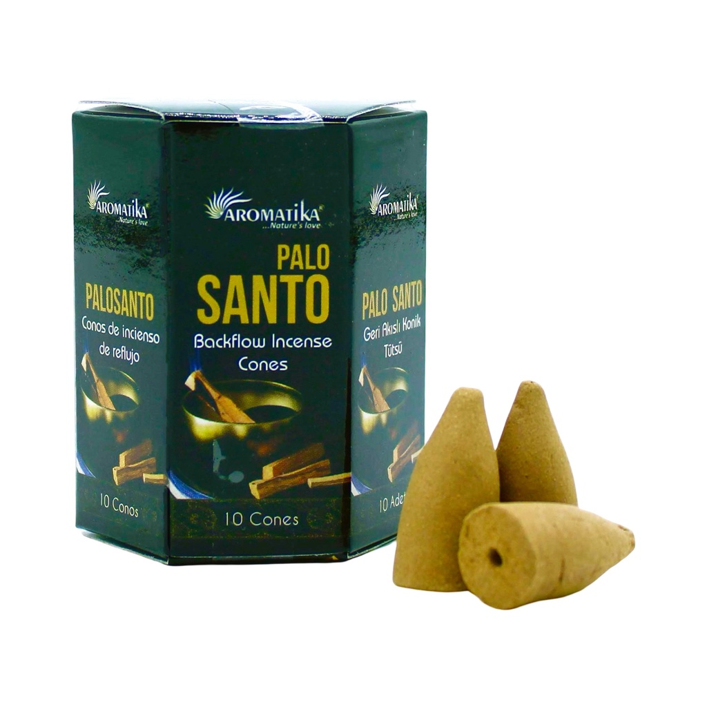 [8902955133432] Aromatika - Cones d'encens à reflux Palo Santo