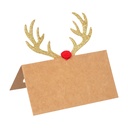 Cavalier de Table Renne en Kraft (8 pcs)