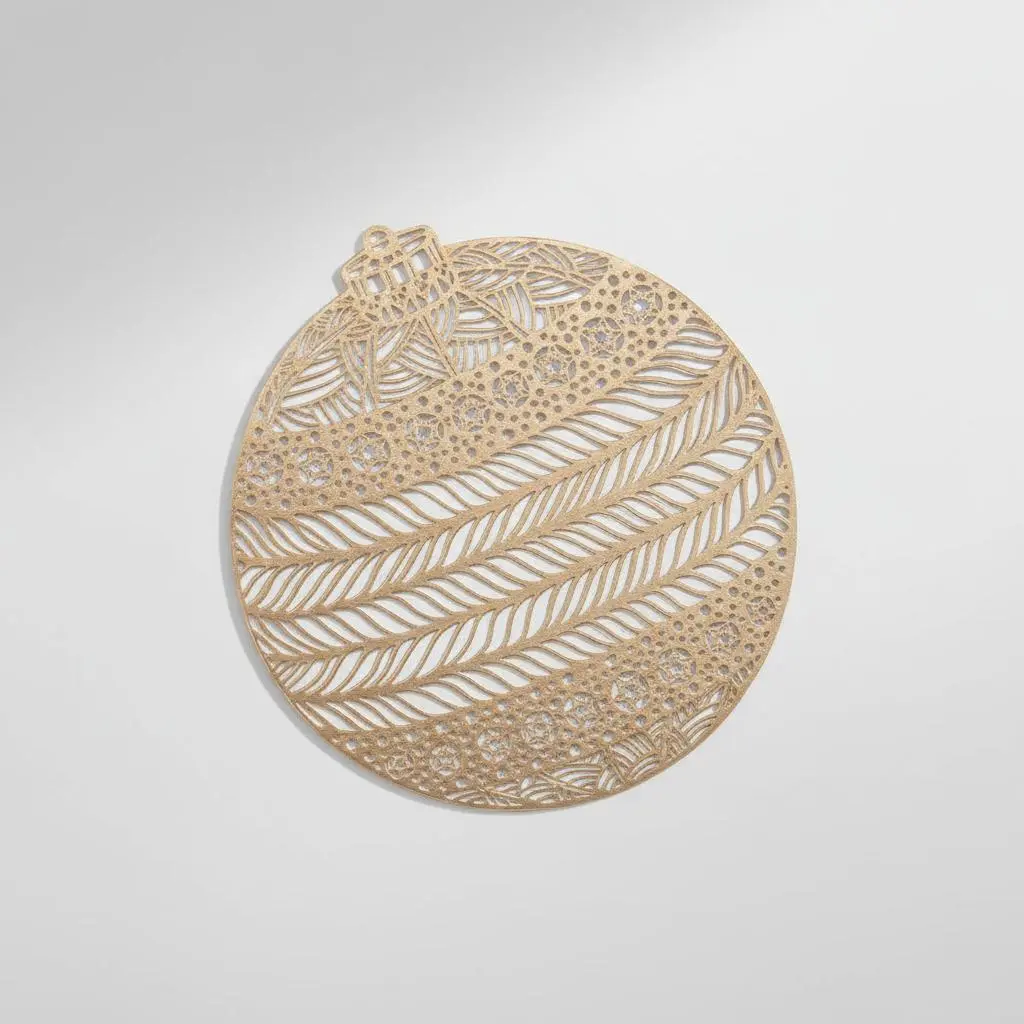 [3560232554841] Set de Table Boule de Noël (Doré)