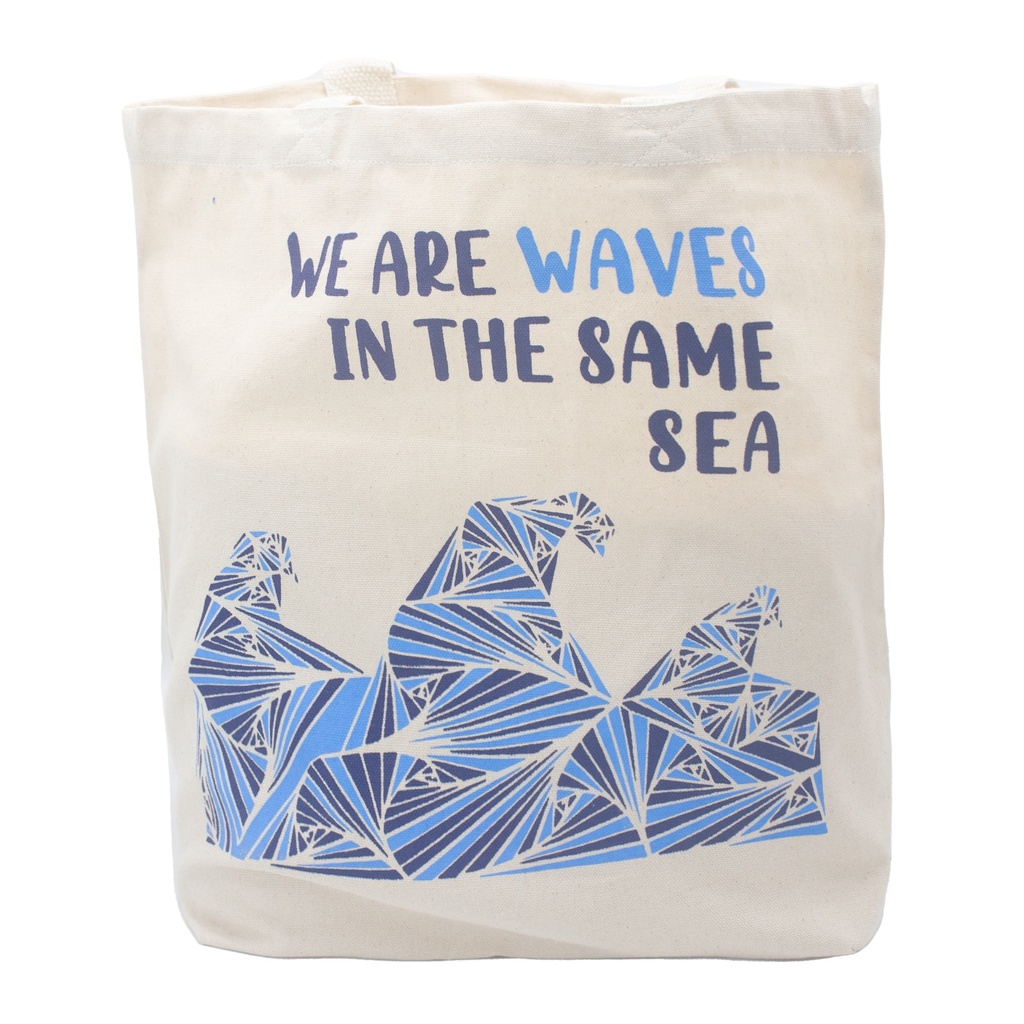 [5056368314537] Sac cabas en coton - We are Waves !