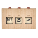 Calendrier Flip Flap Effet Bois