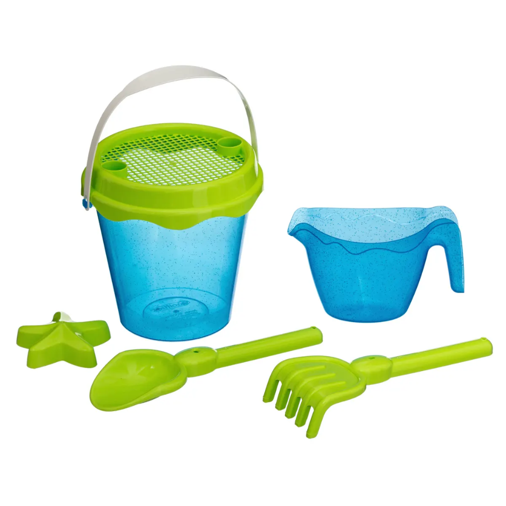 Écoiffier - Seau de plage pailleté garni (Rose)