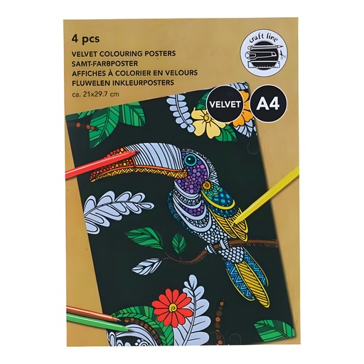 [8711252256184] Affiches à colorier en velours 