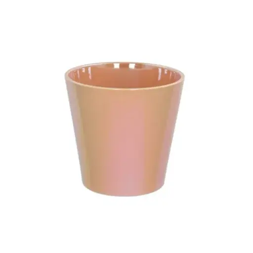 [JA-004-24] Cache-pot nacré pêche 17 cm