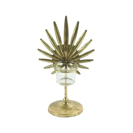 [HA-019-24] Countryfield - Bougeoir soleil doré 26 cm 