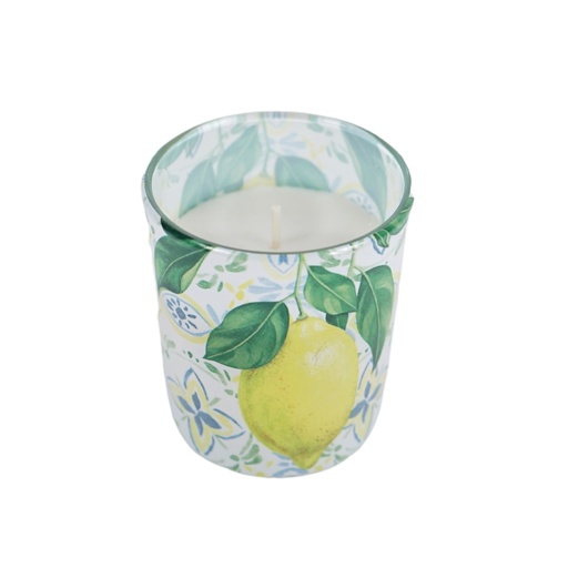 [HA-007-24] Bougie avec photophore citrons 8 cm