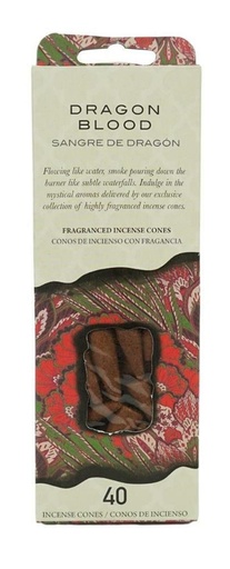 [HA-021-24] Cônes d'encens naturels "Dragon Blood" 40pcs