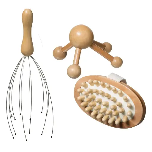 [HB-054-24] 5five ∙ Coffret Massage 3 Pièces en bois
