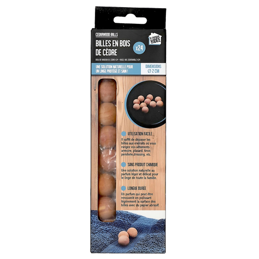 [3664944441878] Billes en Bois de Cèdre